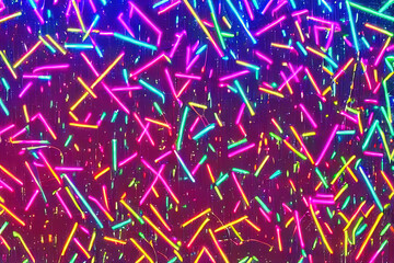 abstract background, neon lines, colorful