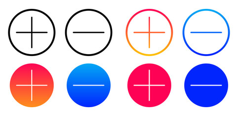 electrical circuit icon set