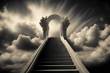 Fototapeta na wymiar stairway to heaven