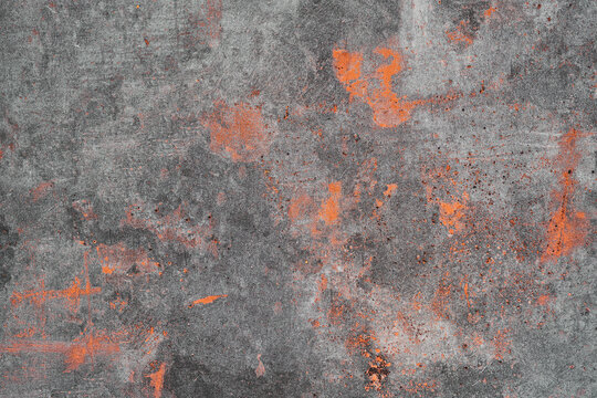 Background of an old metal table with traces of rust, an idea for a backdrop or a surface for advertising