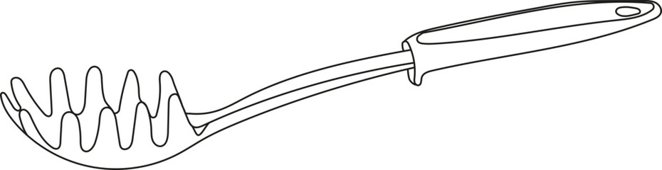 pasta server outline