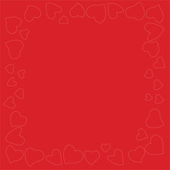 Heart pattern, illustration for greeting and card printing, cute heart pattern