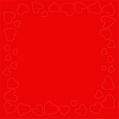 Heart pattern, illustration for greeting and card printing, cute heart pattern