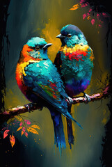 Valentine Love Birds
