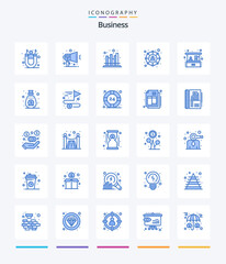 Creative Business 25 Blue icon pack  Such As home business. social network. business. social. modern - obrazy, fototapety, plakaty
