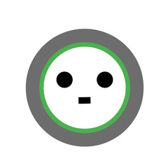 Fototapeta premium Power Socket flat design