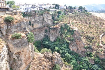 Fototapeta na wymiar Ronda, Spain. Ronda with its impressive gorge is one of the most beautiful cities in Andalusia.