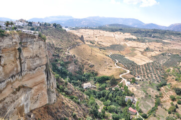 Fototapeta na wymiar Ronda, Spain. Ronda with its impressive gorge is one of the most beautiful cities in Andalusia.