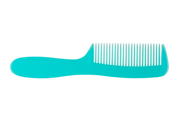 Blue comb isolated on a white background