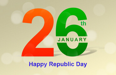 Happy Republic Day 26th January Celebration