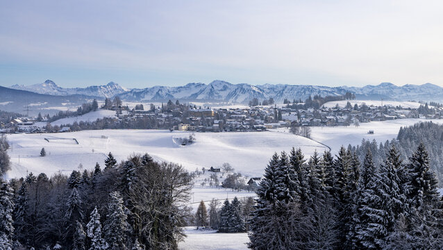 Blick auf das Dorf 