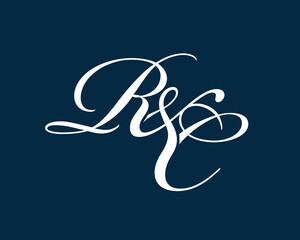 interconnecting letter R and C