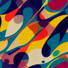 Abstraction on the theme of the flowing fluid, seamless background, drawing on a graphics tablet