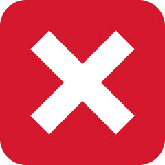 Obraz premium Cross icon flat vector image