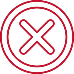 Cross icon flat vector image