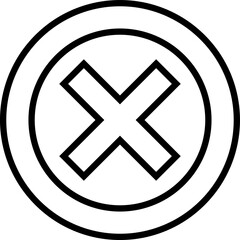 Cross icon flat vector image