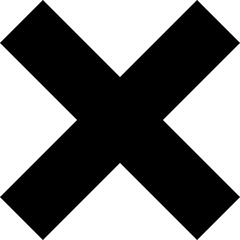 Cross icon flat vector image