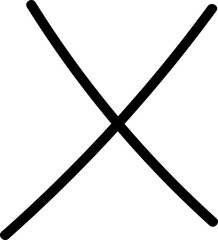 Cross icon flat vector image