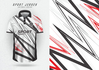 Mockup backgrounds for sports, jersey, soccer, running, racing, black and white zigzag.