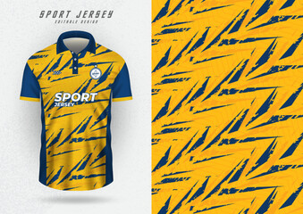 mockup background for sports jersey soccer running racing yellow and blue stripes