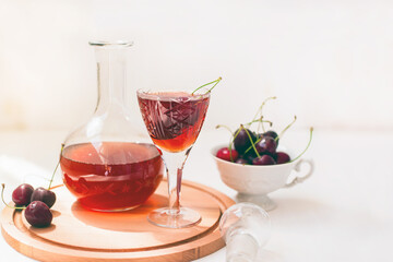 wine and berries