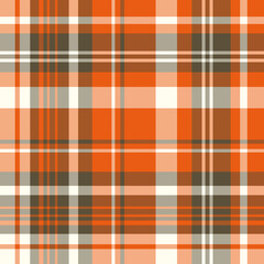 Seamless pattern in exciting orange colors for plaid, fabric, textile, clothes, tablecloth and other things. Vector image.