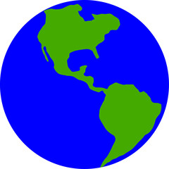 Isolated Earth World Globe Symbol Icon. Vector Image.