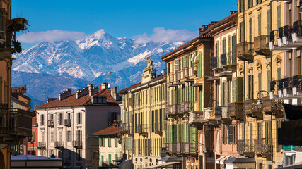 view of Rivoli, Turin, Piedmont, Italy