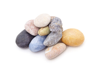 Naklejka na ściany i meble Heap of colored stones.