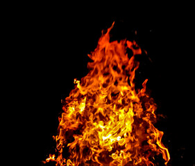 Obraz premium fire on black
