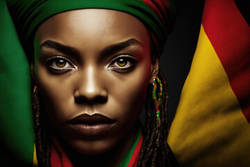 Black History Month woman illustration