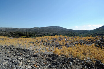 Le plateau du Stroumpoulas près d'Héraklion en Crète