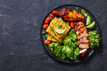 chicken breast with lettuce and veggies casserole