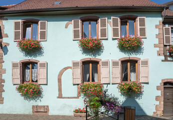 Half-timbered houses in Bergheim, Alsace, France