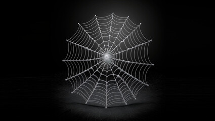 white cobwebs on black background, photography, realistic, illustration, 3D, 03

