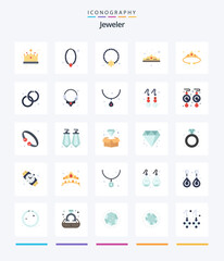 Creative Jewellery 25 Flat icon pack  Such As fashion. accessory. pendant. accessorize. jewelry