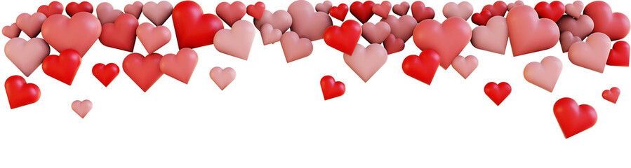 Obraz na płótnie Canvas Red hearts background. 14 February Valentine's day, Love, relationships, special days concept.
