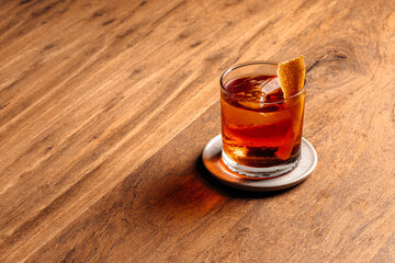 glass of drink negroni