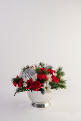 holiday flower arrangement