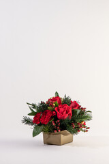 holiday flower arrangement