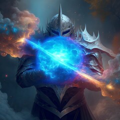 The valiant knight that wields the blue flame in his sword. Also known as the "Blue Blade of Honor"