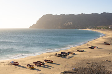 Plage de Sao Pedro sur l'île de Sao Vicente au Cap Vert