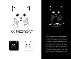 Lovely pussy cat logo