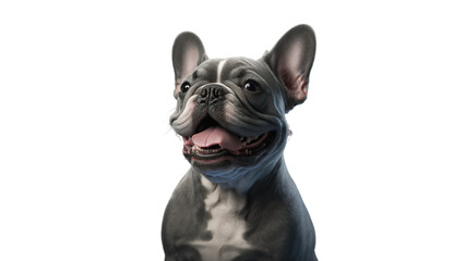 French Bulldog Dog in a invisible background Generative AI