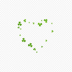 Green Clover Falling Vector Transparent