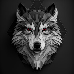 wolf head, wolf head on black background, wolf head on black, wolf, wolf on the black background, wolf on black background, abstract wolf
