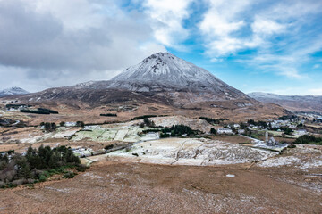 Church of the Sacred Heart, Dunlewey close to Mount Errigal in County Donegal - Ireland