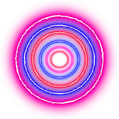 Multi Layer Shining Neon Circle