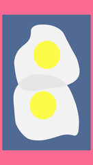 illustration of fried egg