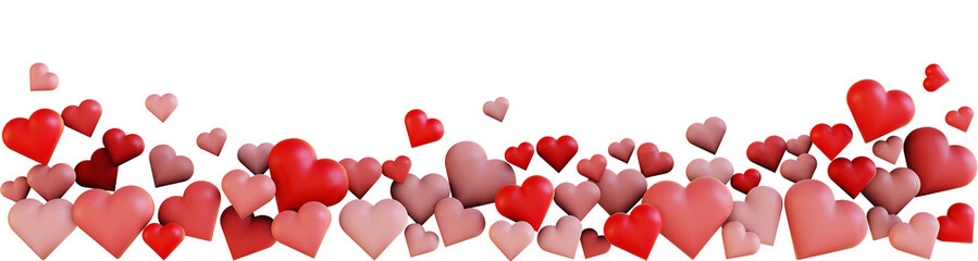 Red hearts background. 14 February Valentine's day, Love, relationships, special days concept.